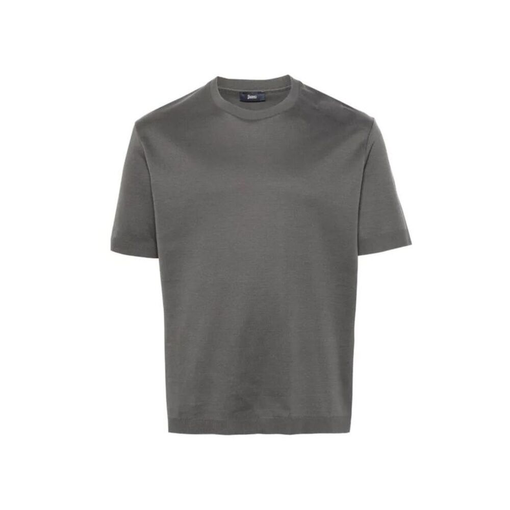 Herno Gray Cotton Men's T-Shirt
